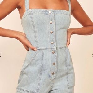 Reformation Denim Bella Jumpsuit